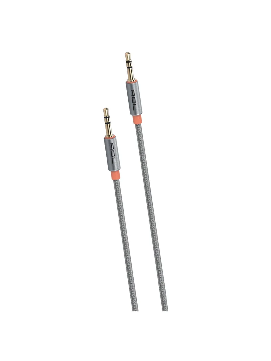 ACL A-7 1 Metre 3.5mm to 3.5mm Örgülü Kumaş Ultra Dayanıklı HD Ses Aux Kablosu (Altın Kaplama Uçlu) - Görsel 4