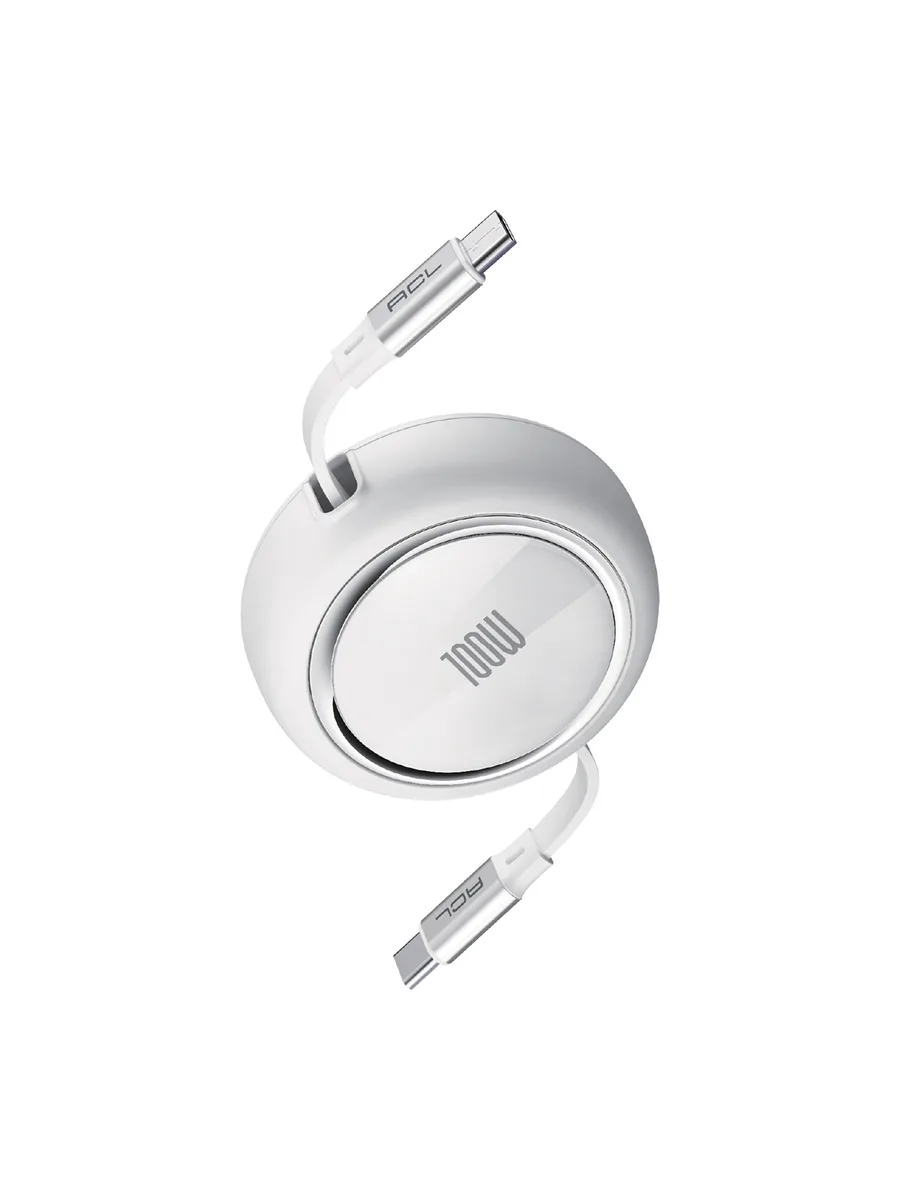 ACL ACK-120 100W PD Ultra Hızlı Geri Çekilebilir USB-C to USB-C Şarj Kablosu (1 Metre) - Görsel 2