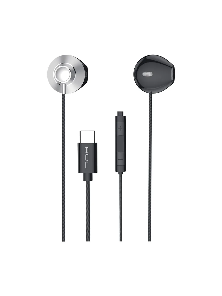 ACL K1-73 USB-C Tip C Metal Başlıklı ve Örgü Kablolu Mikrofonlu Kulak İçi Kulaklık – 1.2M Dayanıklı Tasarım - Görsel 2