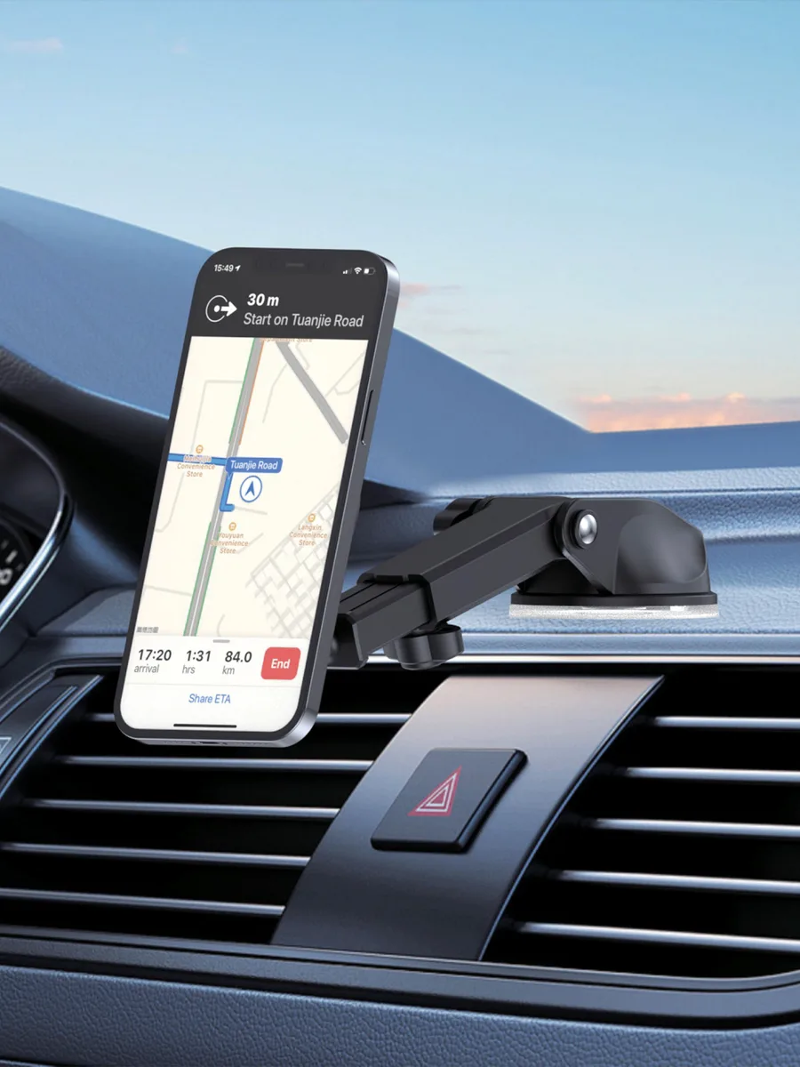 ACL T-112 MagSafe Uyumlu Güçlendirilmiş Vantuzlu Manyetik Araç İçi Konsol Telefon Tutucu - Görsel 3