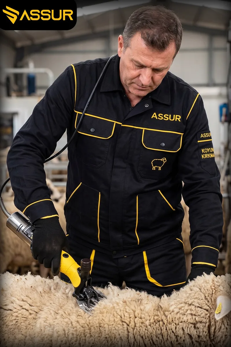 ASSUR 200W Elektrikli Metal Şanzımanlı Çelik Bıçaklı Profesyonel Koyun Keçi Kırkma Makinesi - Görsel 3