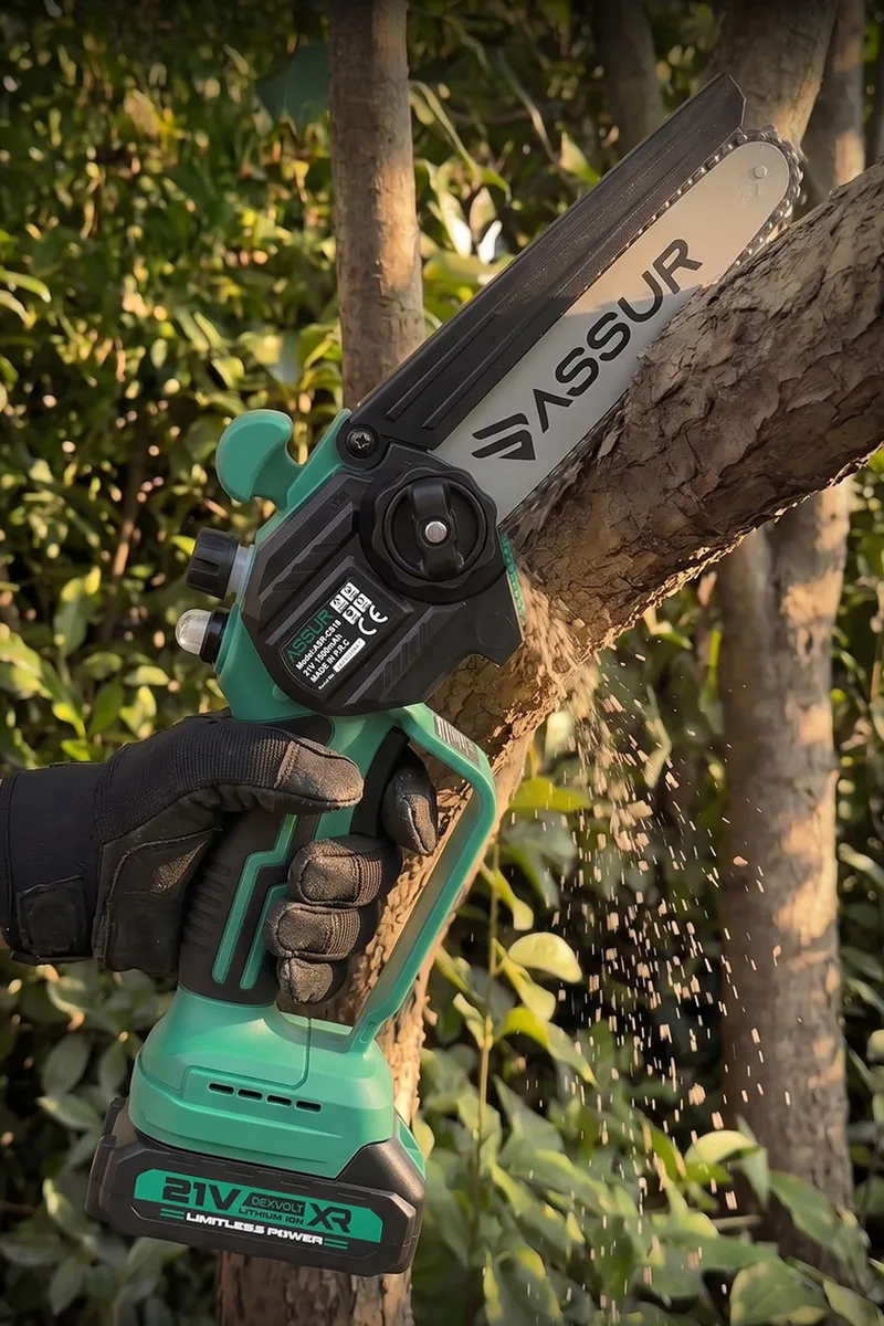 ASSUR 21V Çift Akülü Testere Dal Kesme Dal Budama Makinesi - Görsel 2