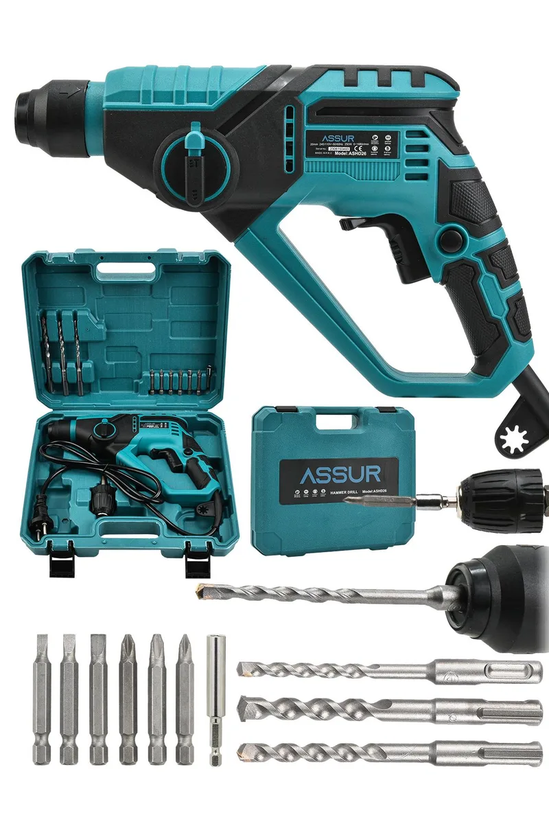 Assur 250W 2 Kademeli Bakır Sargılı Darbeli Kırıcı Delici Hilti