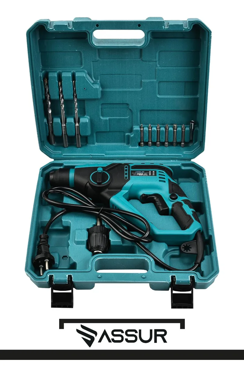 Assur 250W 2 Kademeli Bakır Sargılı Darbeli Kırıcı Delici Hilti - Görsel 3