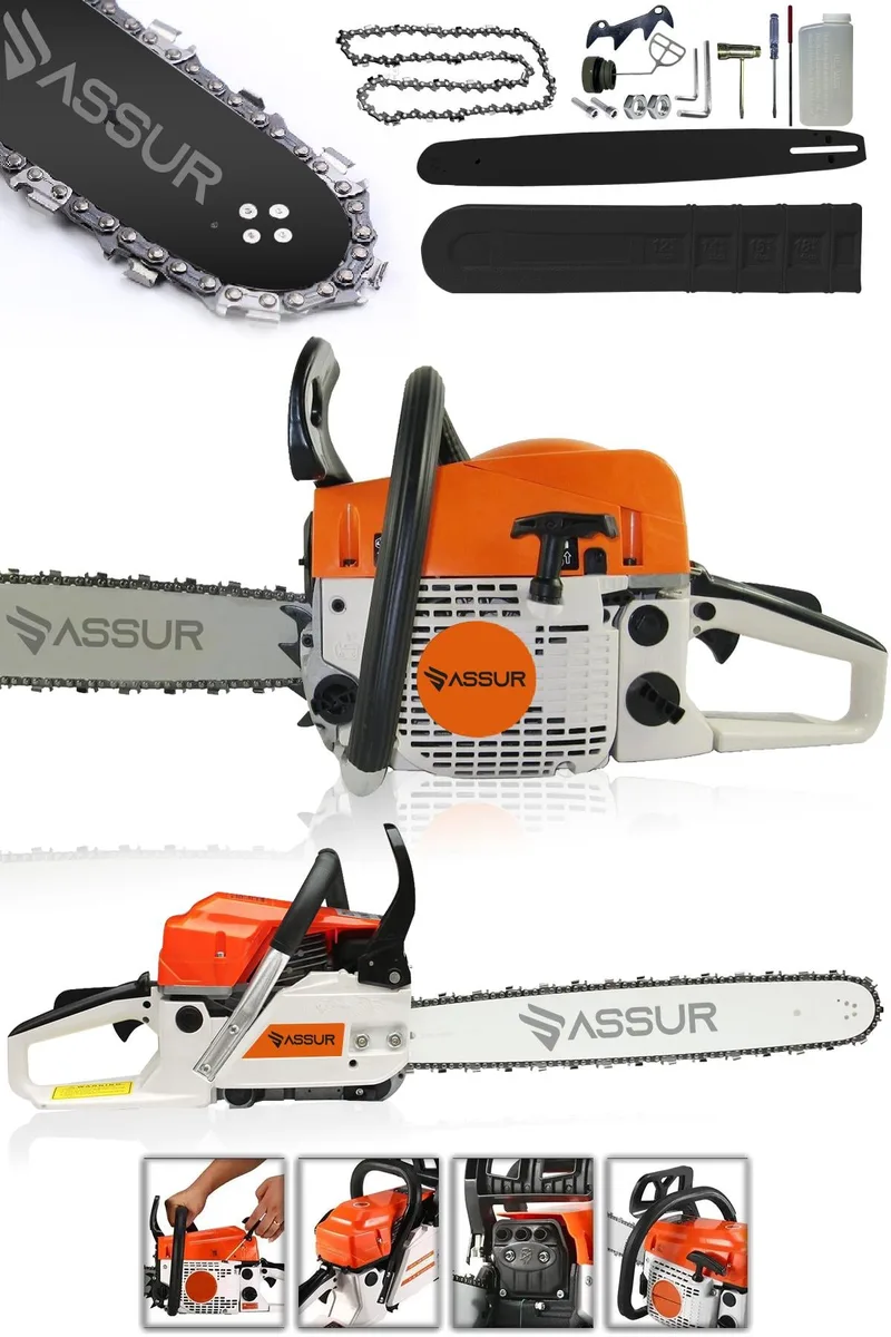 Assur 52 Cc Benzinli Ağaç Odun Dal Kesme 45 Cm Testere - Görsel 5