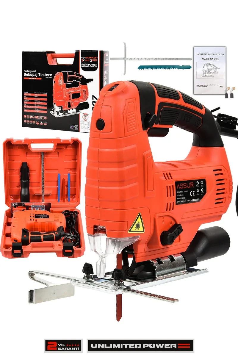 Assur 800 W Devir Ayarlı Dekupaj Testere Makinası - Görsel 5