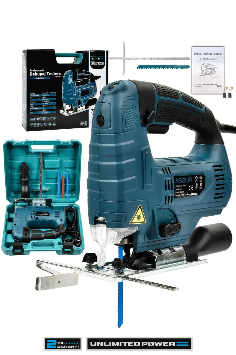 ASSUR 800W Devir Ayarlı Dekupaj Testere Makinesi