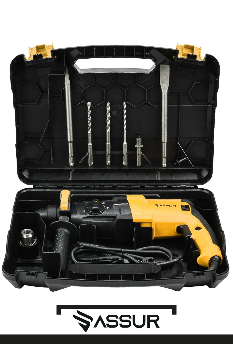 ASSUR 850W Profesyonel Metal Şanzıman Kırıcı Delici Hilti Darbeli Matkap 2-28mm - Görsel 2