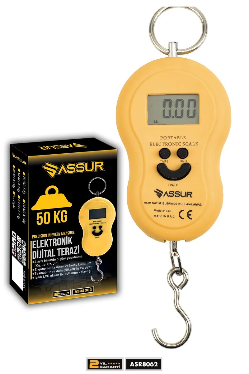 ASSUR Dijital El Terazisi 4 Ayrı Birim Hassas 50 kg Kantar Terazi - Görsel 4