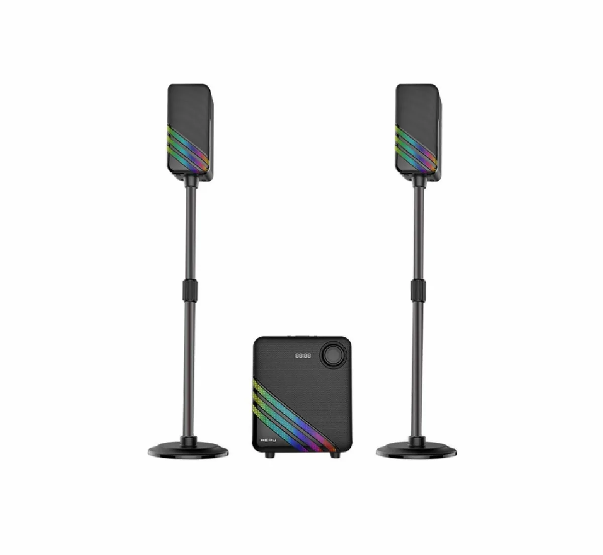 HEPU 110 WATT HP-TV02 2+1 Ev Sinema Sistemi – Bluetooth + USB + SD Kart + AUX + Kumandalı