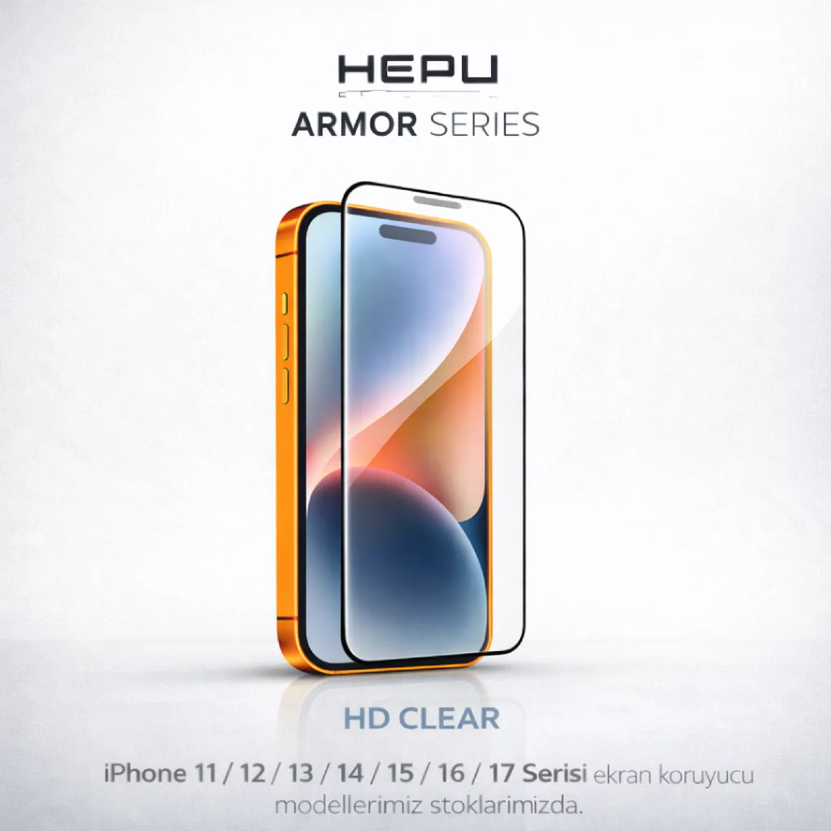 HEPU ARMOR Series Clear HD Cam Ekran Koruyucu – iPhone 13 / 13 Pro / 14 / 16e Uyumlu - Görsel 3
