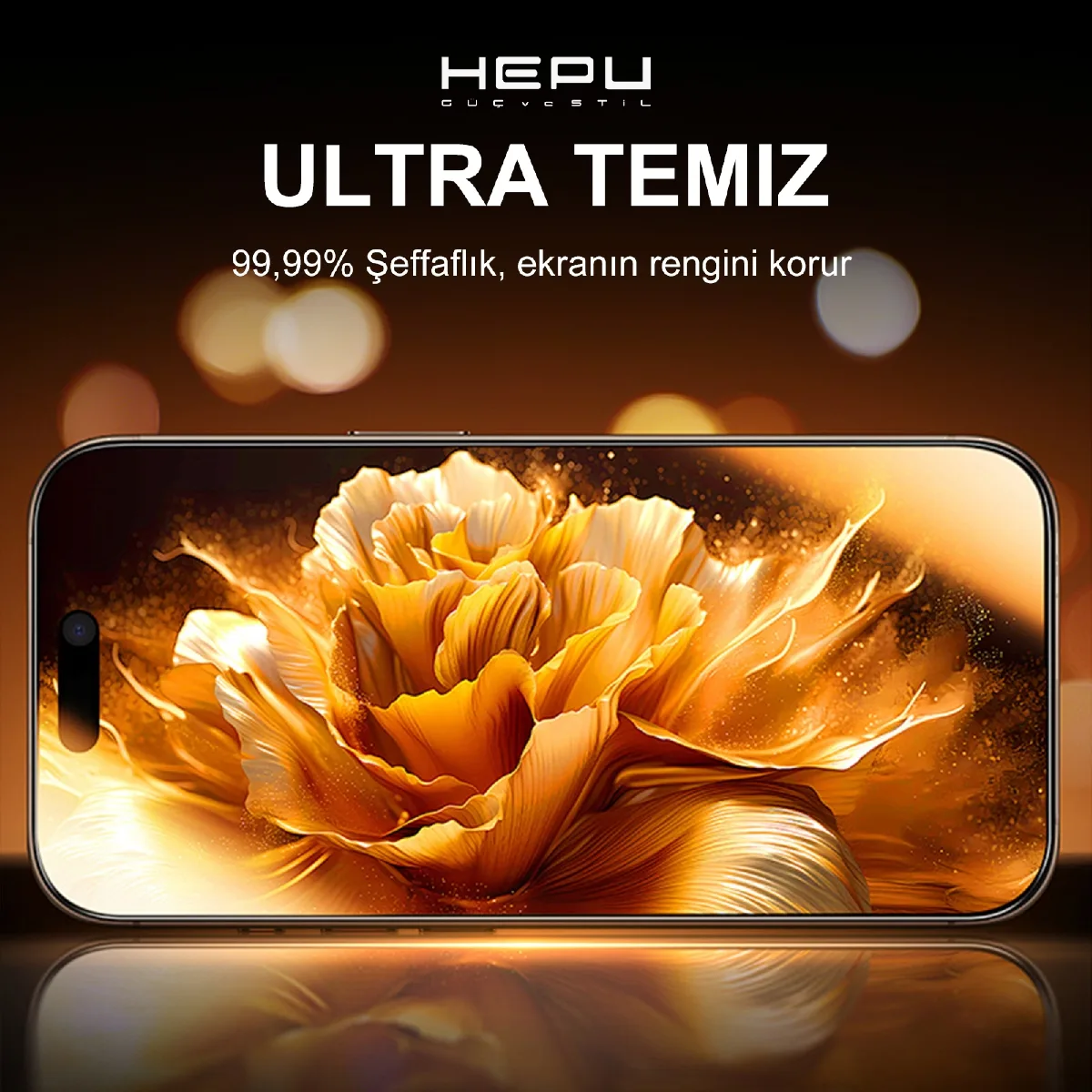 HEPU ARMOR Series Clear HD Cam Ekran Koruyucu – iPhone 14 Pro Uyumlu - Görsel 7