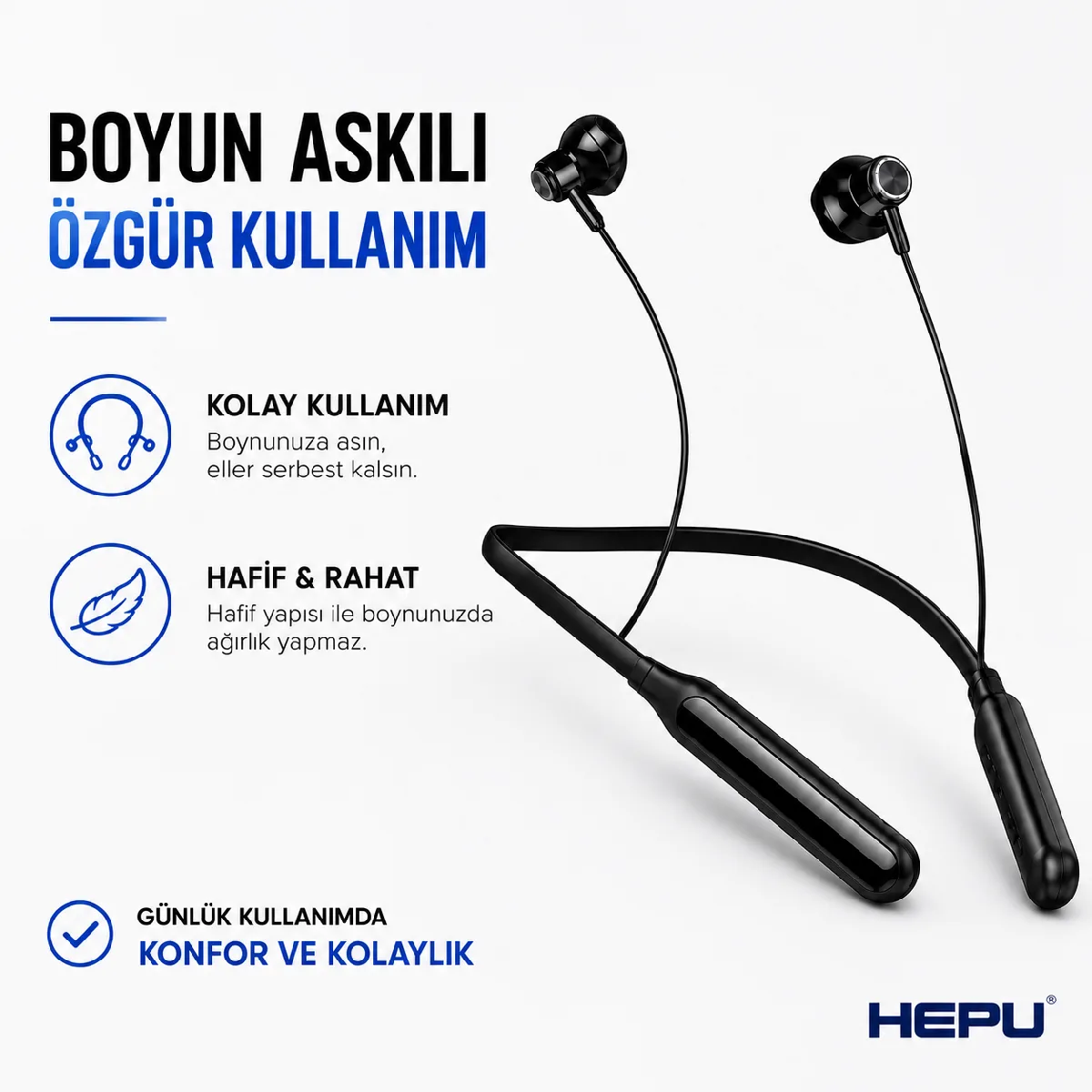 HEPU BLUETOOTH KULAKLIK HP-628 - Görsel 2