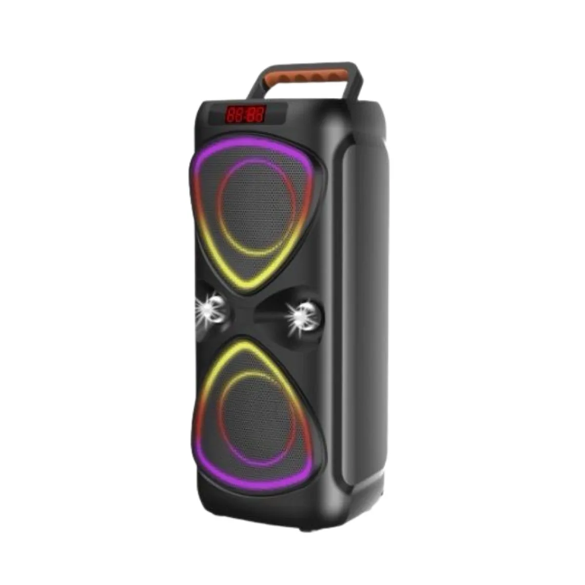 HEPU HP-116 Taşınabilir Bluetooth Hoparlör – 2×4” Hoparlör, 15W Güç, RGB Işık, TWS Destekli - Görsel 2