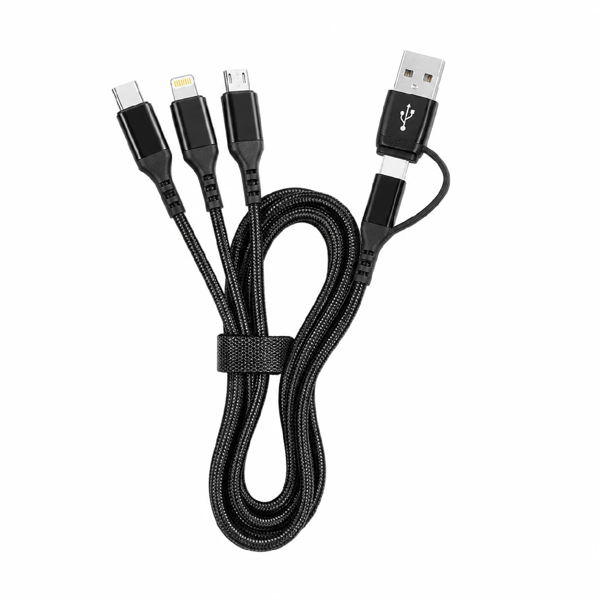HEPU HP-13 3’ü 1 Arada Şarj Kablosu – Type-C, Lightning ve Micro USB - Görsel 2