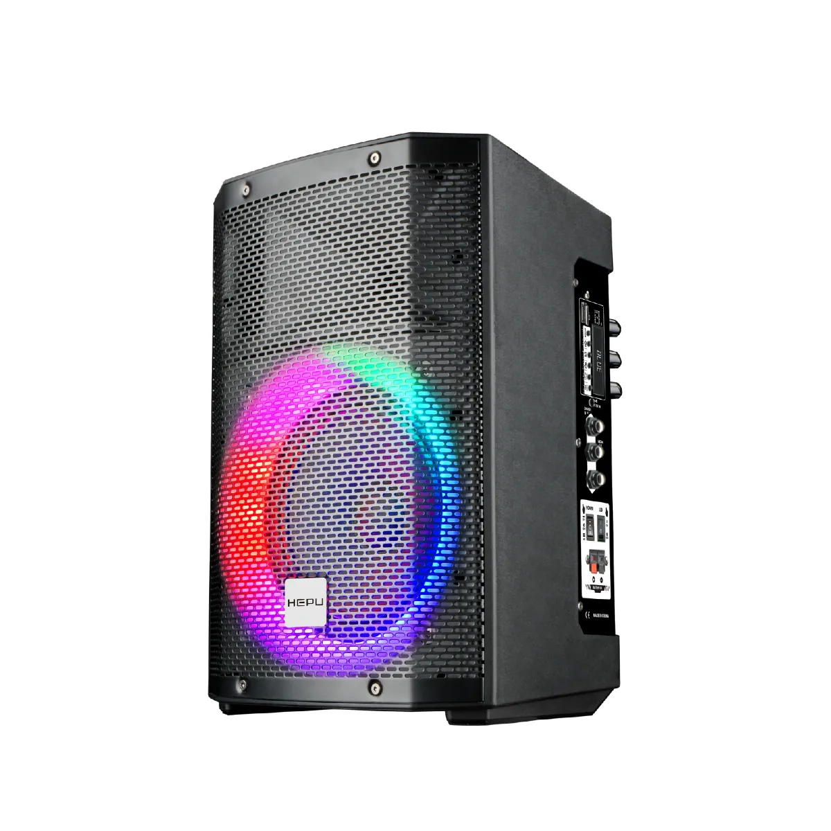 HEPU HP-980 Partybox Bluetooth Hoparlör – 8” Hoparlör, 60W Güç, RGB Işık, TWS Destekli