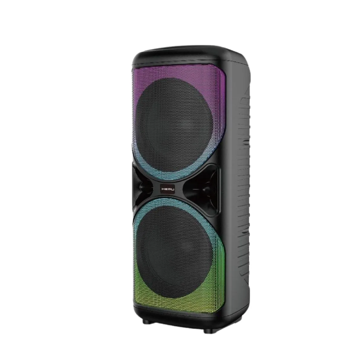 HEPU HP-985 Partybox Bluetooth Hoparlör – 2×6.5” Hoparlör, 20W Güç, RGB Işık, TWS Destekli - Görsel 2