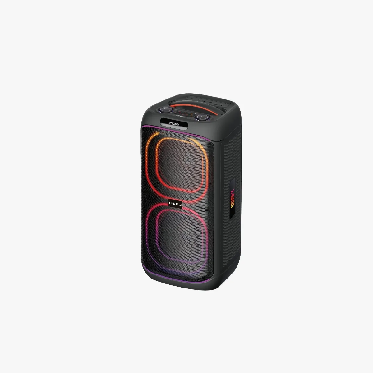 HEPU HP-989 Partybox Bluetooth Hoparlör – 2×8” Hoparlör, 40W Güç, RGB Işık, TWS Destekli