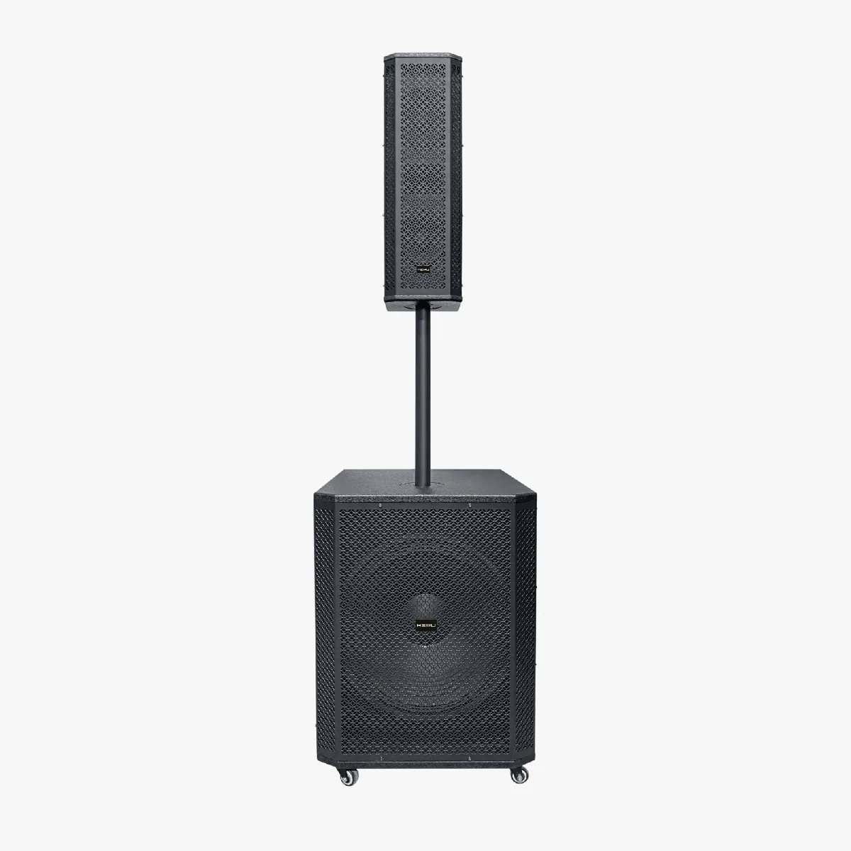 HEPU HP-992 Profesyonel Taşınabilir Ses Sistemi – 15” Subwoofer, 550W Güç, Kablosuz Mikrofonlu - Görsel 2