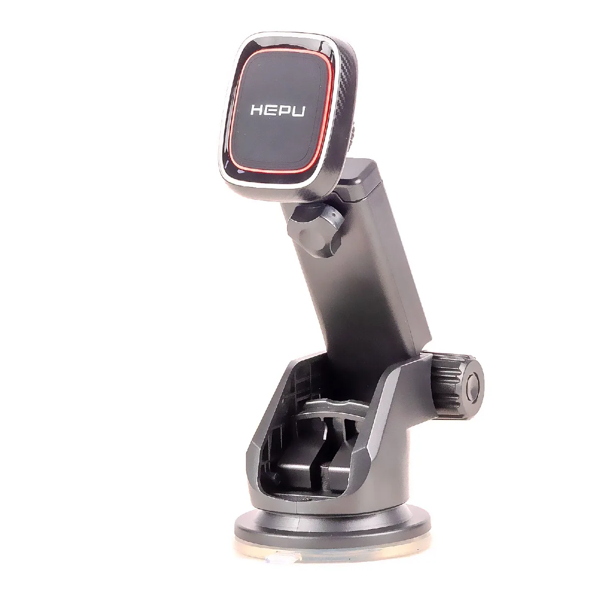 HEPU HP-A27 Mıknatıslı Araç İçi Telefon Tutucu – Ayarlanabilir Kol + Cam ve Torpido Uyumlu Vantuz Taban