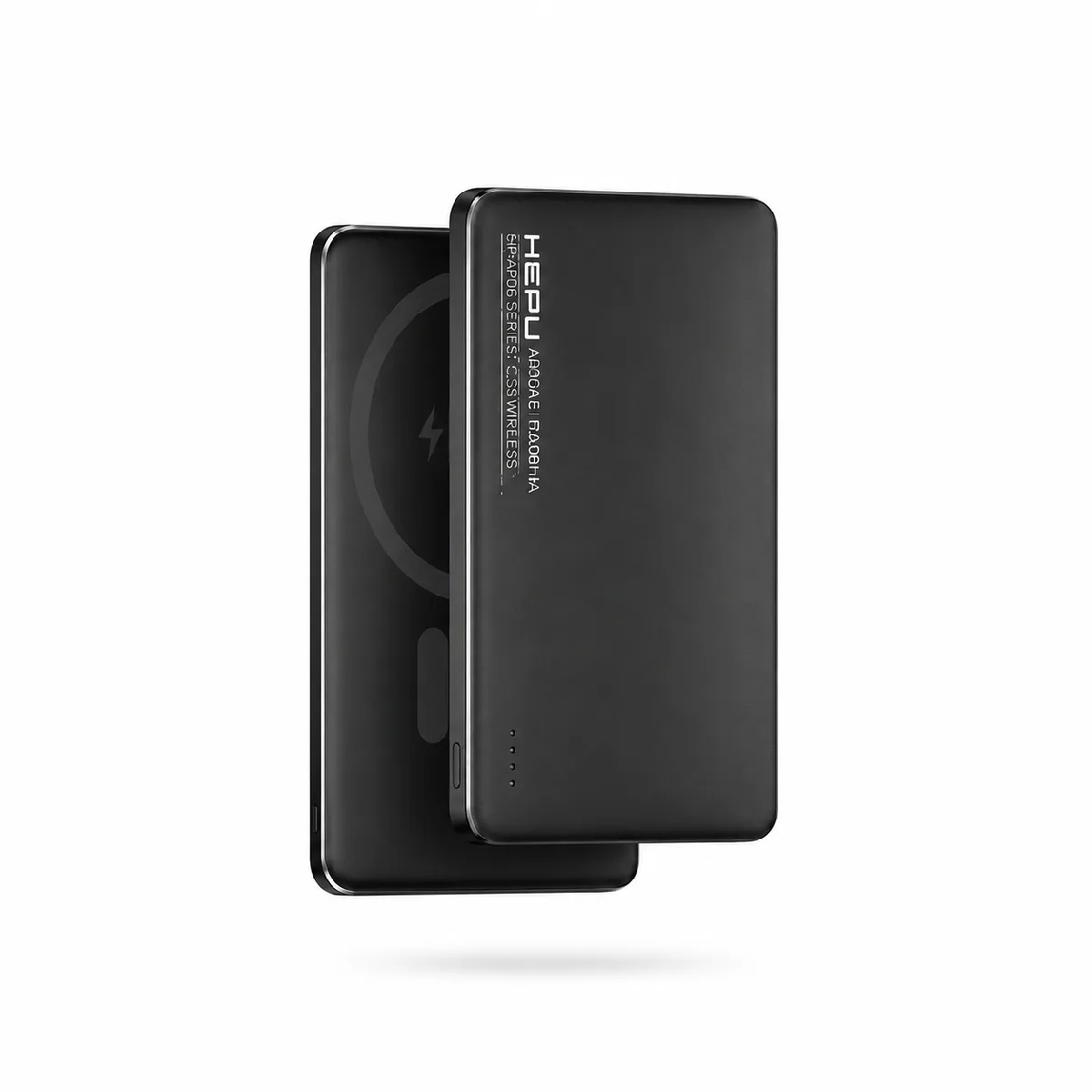 HEPU HP-AP06 Armor MagSafe Powerbank – 5.000 mAh, Kablosuz Hızlı Şarj, Siyah - Görsel 2