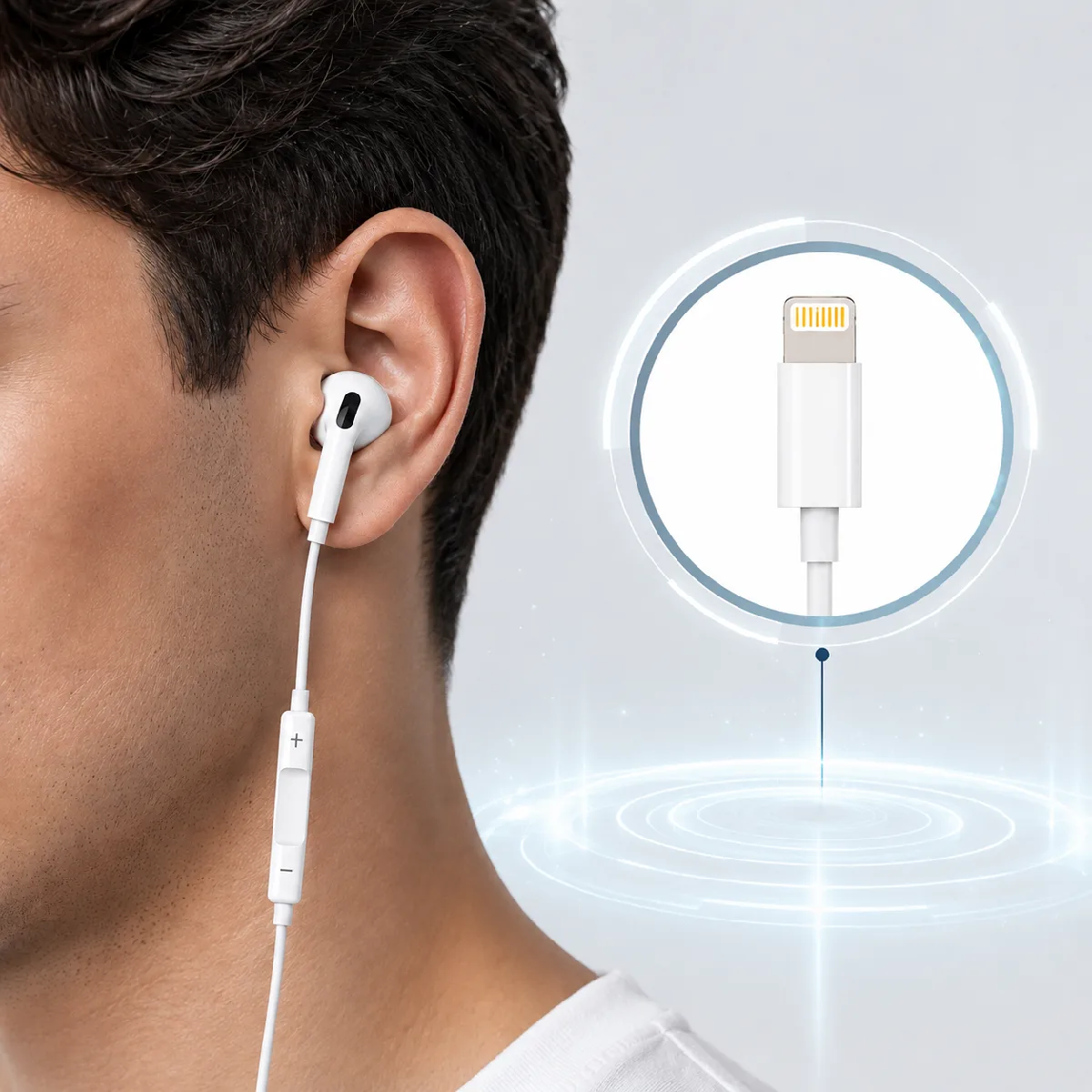 HEPU HP-TK02 Titan Series Lightning Kablolu Kulak İçi Kulaklık – Stereo Ses, Mikrofonlu - Görsel 5