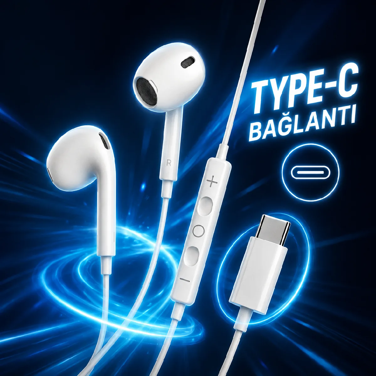 HEPU HP-TK03 Titan Series Type-C Kablolu Kulaklık – Stereo Ses, Mikrofonlu - Görsel 6