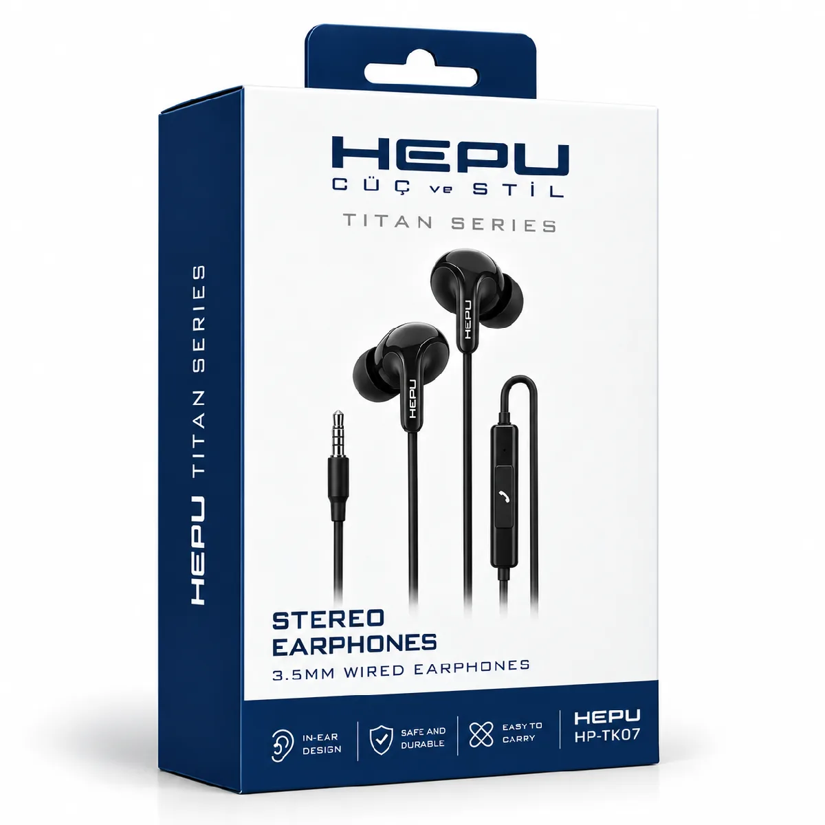 HEPU HP-TK07 Titan Series 3.5 mm Kablolu Kulaklık – Mikrofonlu, Stereo Ses - Görsel 3