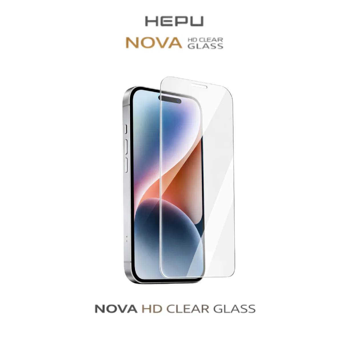 HEPU NOVA HD Clear Temperli Cam Ekran Koruyucu – iPhone 13 Pro Max Uyumlu - Görsel 2