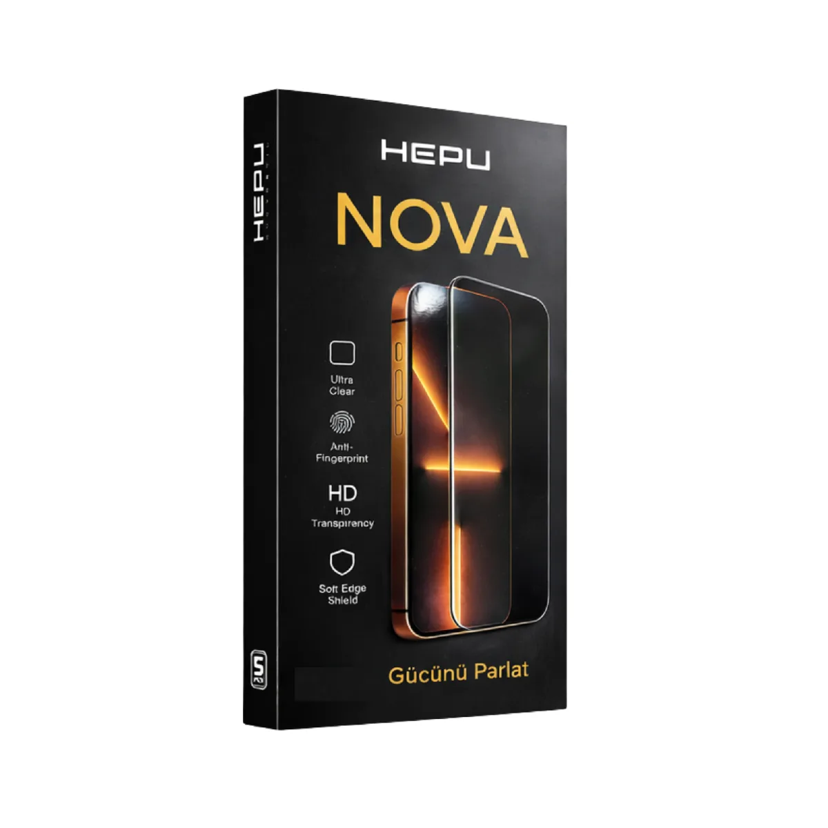 HEPU NOVA HD Clear Temperli Cam Ekran Koruyucu – iPhone 15 / 16 Uyumlu - Görsel 3
