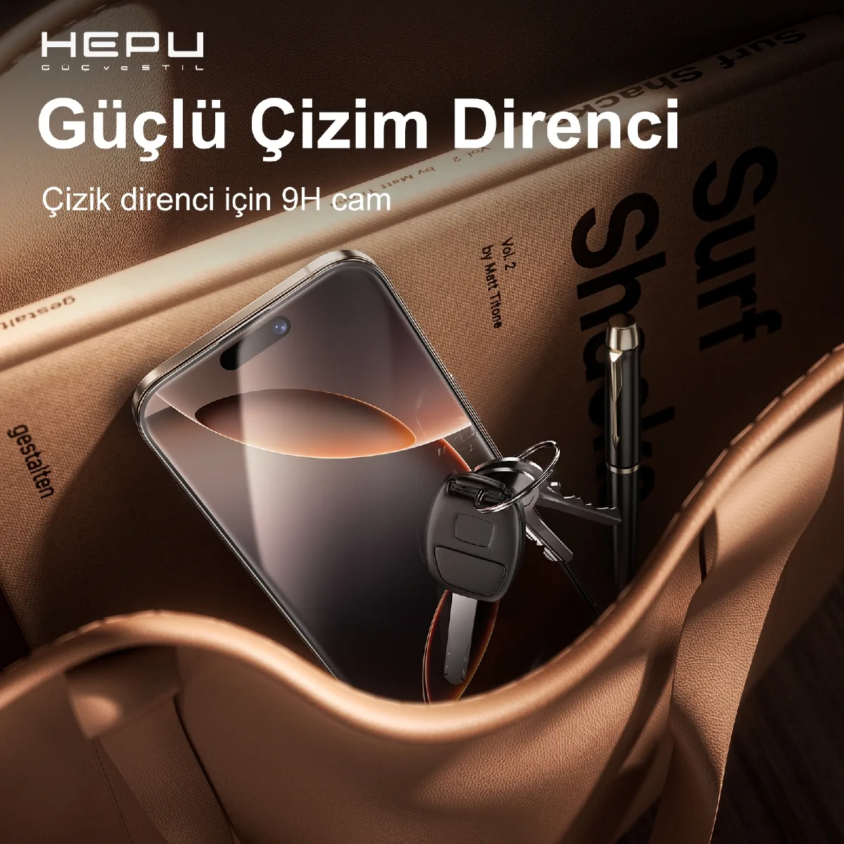 HEPU TITAN HD Clear Cam Ekran Koruyucu – iPhone 16 Pro Max Uyumlu - Görsel 6